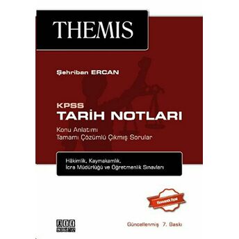 Themis Kpss Tarih Konu Notları Şehriban Ercan