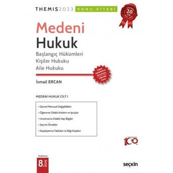 Themis Medeni Hukuk Konu Kitabı Cilt 1 Ismail Ercan