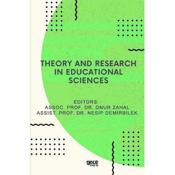 Theory And Research In Educational Sciences - Onur Zahal