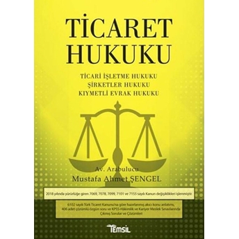 Ticaret Hukuku Mustafa Ahmet Şengel