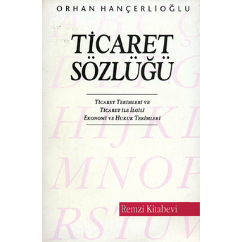 Ticaret Sözlüğü Orhan Hançerlioğlu