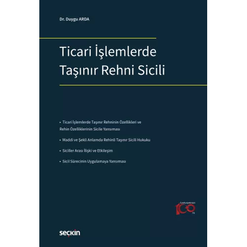 Ticari Işlemlerde Taşınır Rehni Sicili Duygu Arda