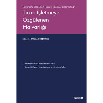 Ticari Işletmeye Özgülenen Malvarlığı Sümeyye Erkalan Coşkunsu