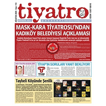 Tiyatro Gazetesi Sayı: 113 Ağustos 2020 Kolektif