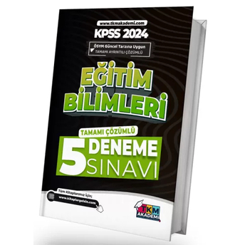 Tkm Akademi 2024 Kpss Eğitim Bilimleri 5 Deneme Çözümlü Komisyon