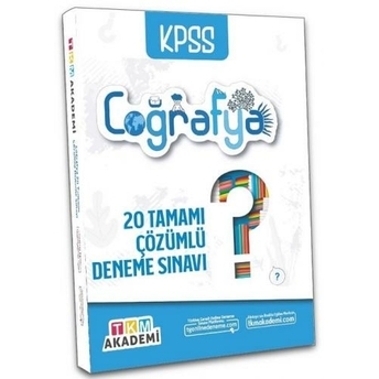 Tkm Akademi Kpss Coğrafya 20 Deneme Çözümlü Komisyon