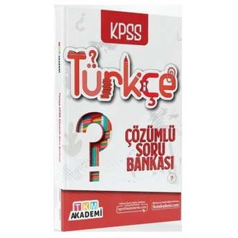 Tkm Akademi Kpss Türkçe Soru Bankası Çözümlü Komisyon