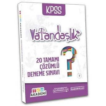 Tkm Akademi Kpss Vatandaşlık 20 Deneme Çözümlü Komisyon