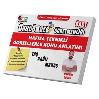 Tkm Akademi Öabt Okul Öncesi Hafıza Teknikli Görsellerle Konu Anlatımı Mahmut Orhan