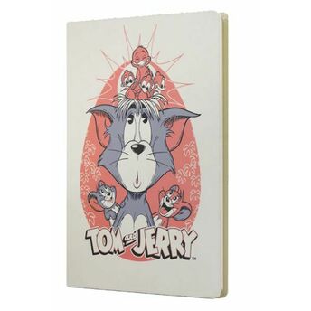 Tom And Jerry Sert Kapak Butik Defter Krem