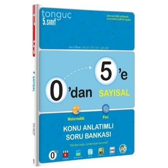 Tonguç Akademi 0'Dan 5'E Sayısal Konu Anlatımlı Soru Bankası Komisyon