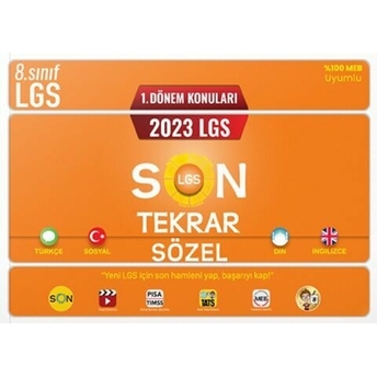 Tonguç Akademi 2023 8. Sınıf Lgs Sözel 1. Dönem Son Tekrar Seti Komisyon