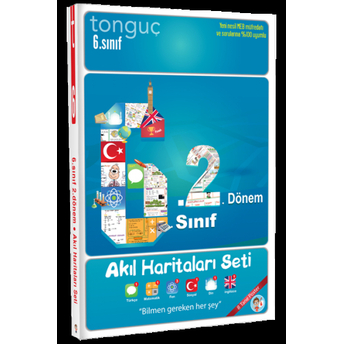 Tonguç Akademi 6. Sınıf 2. Dönem Akıl Haritaları Seti Komisyon