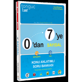 Tonguç Akademi 7. Sınıf 0 Dan 7 Ye Sayısal Konu Anlatımlı Soru Bankası Kolektif