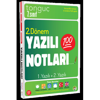 Tonguç Akademi 7. Sınıf Tüm Dersler 2. Dönem 1. Yazılı Ve 2. Yazılı Notları Komisyon