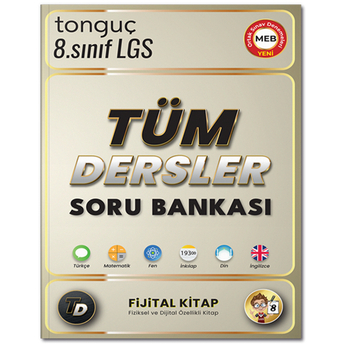 Tonguç Akademi 8. Sınıf Lgs Tüm Dersler Fijital Kitap Soru Bankası Komisyon