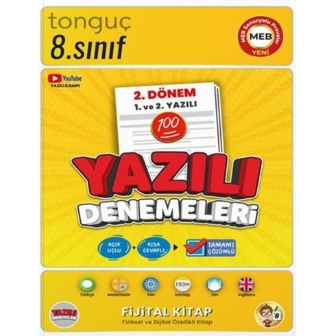 Tonguç Akademi 8. Sınıf Yazılı Denemeleri 2. Dönem 1 Ve 2. Yazılı Komisyon