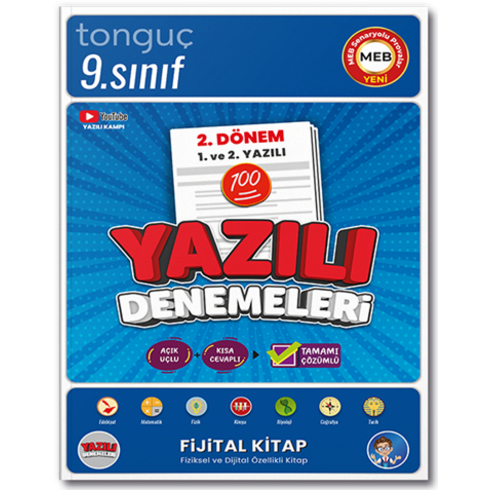 Tonguç Akademi 9. Sınıf Tüm Dersler 2. Dönem 1. Yazılı Ve 2. Yazılı Denemeleri Komisyon