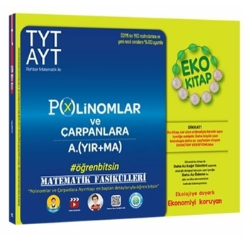 Tonguç Akademi Tyt Ayt Matematik Fasikülleri Polinomlar Ve Çarpanlara Ayırma Eko Komisyon