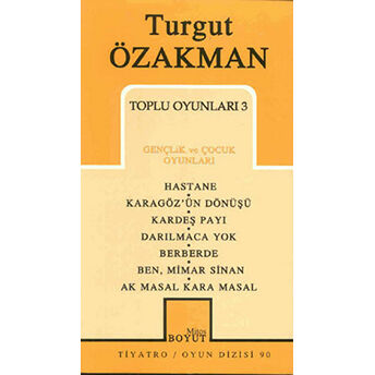 Toplu Oyunları 3 Turgut Özakman