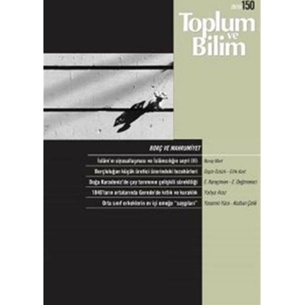 Toplum Ve Bilim Dergisi Sayı: 150 Kolektif