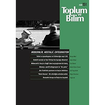 Toplum Ve Bilim Dergisi Sayı: 151 Kolektif