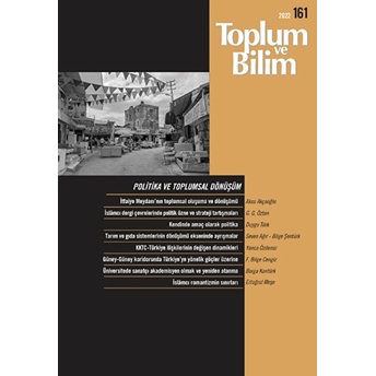 Toplum Ve Bilim Dergisi Sayı: 161 Kolektif