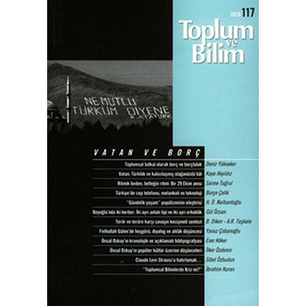 Toplum Ve Bilim - Sayı 117