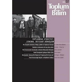 Toplum Ve Bilim Sayı: 137 Kolektif