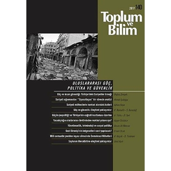 Toplum Ve Bilim Sayı: 140 Kolektif