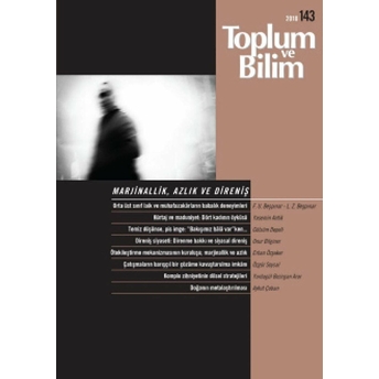 Toplum Ve Bilim Sayı: 143 Kolektif