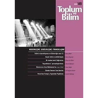 Toplum Ve Bilim Sayı 149