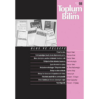 Toplum Ve Bilim Sayı:98 Kolektif