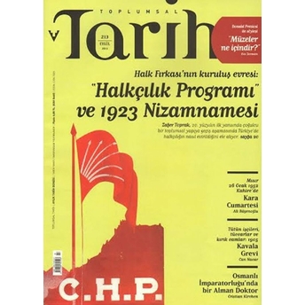 Toplumsal Tarih Dergisi Sayı: 213 Kolektif