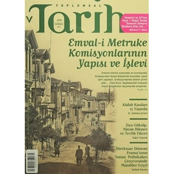 Toplumsal Tarih Dergisi Sayı: 259 Kolektif