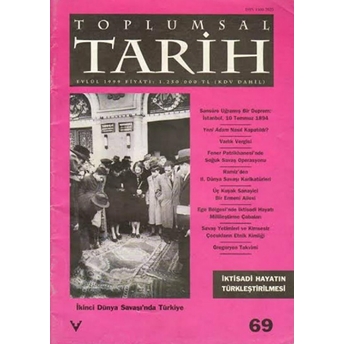 Toplumsal Tarih Dergisi Sayı: 69 Kolektif