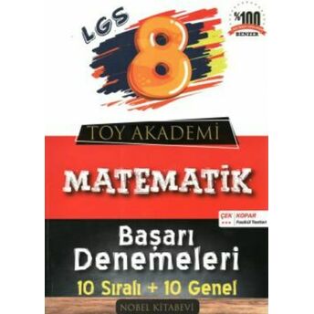 Toy Akademi 8.Sınıf Matematik 10 Lu Deneme (Yeni) Kolektif