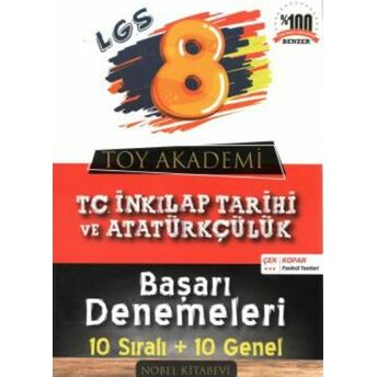 Toy Akademi 8.Sınıf T.c. Inkılap Tarihi 10 Lu Deneme (Yeni) Kolektif