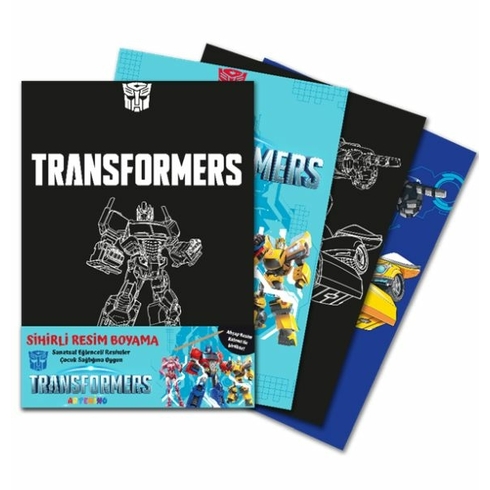 Transformers Sihirli Resim Boyama – Ahşap Kalem Hediyeli Zerrin Şimşek