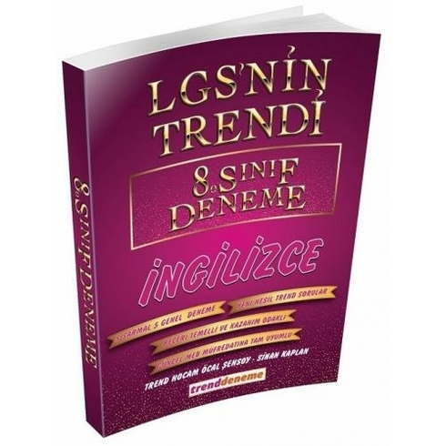 Trend Akademi Yayınları Lgs'nin Trendi 8. Sınıf Ingilizce Deneme