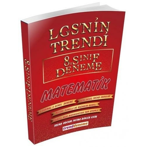 Trend Akademi Yayınları Lgs'nin Trendi 8. Sınıf Matematik Deneme