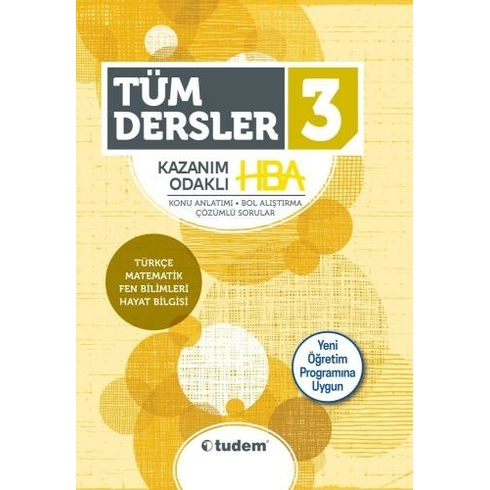 Tudem 3. Sınıf Tüm Dersler Hba