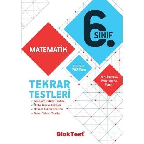 Tudem 6. Sınıf Matematik Tekrar Testleri 2019