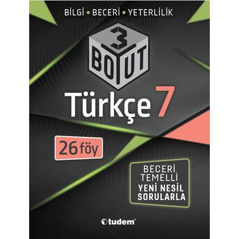 Tudem 7. Sınıf Türkçe 3 Boyut (Yeni) Tudem Yazı Kurulu