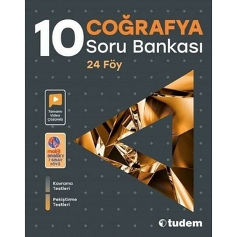 Tudem Yayınları 10. Sınıf Coğrafya Soru Bankası Komisyon