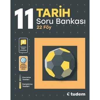 Tudem Yayınları 11. Sınıf Tarih Soru Bankası Komisyon