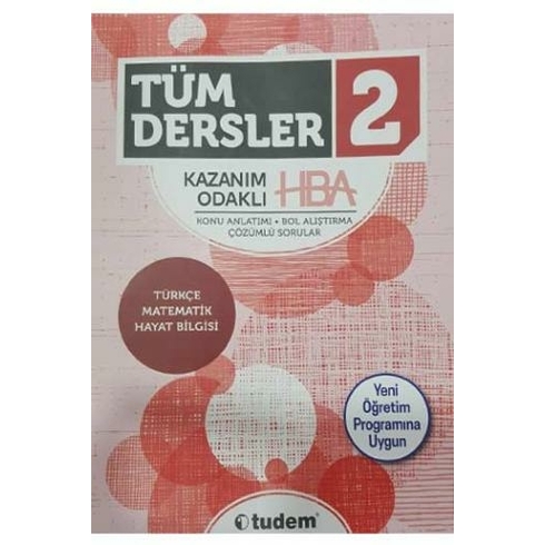 Tudem Yayınları 2.Sınıf Tüm Dersler Kazanım Odaklı Hepsi Bir Arada