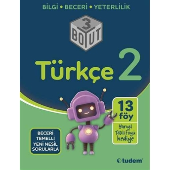 Tudem Yayınları 2. Sınıf Türkçe 3 Boyut Soru Bankası Komisyon