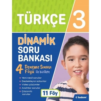 ​Tudem Yayınları 3. Sınıf Türkçe Dinamik Soru Bankası Komisyon