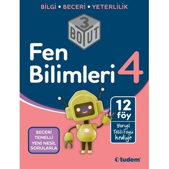 Tudem Yayınları 4. Sınıf Fen Bilimleri 3 Boyut Komisyon